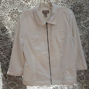 Chico's Lightweight White Jacket